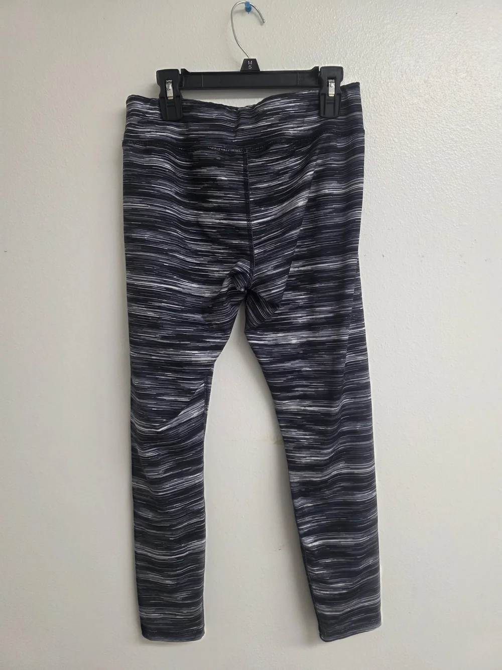 Athletic Works Black & Gray Space-Dye Girls Leggings (0530)